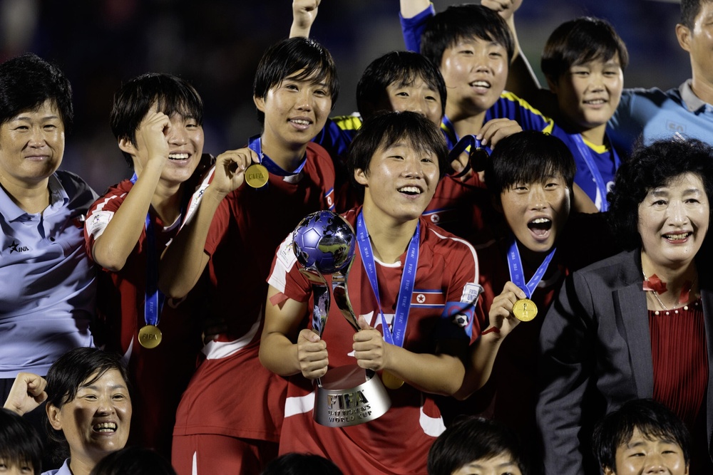 North Korea's under-17 team beat Spain to win the Women's World Cup © Nelson Pulido / AFP North Korea's under-17 team beat Spain to win the Women's World Cup © Nelson Pulido / AFP