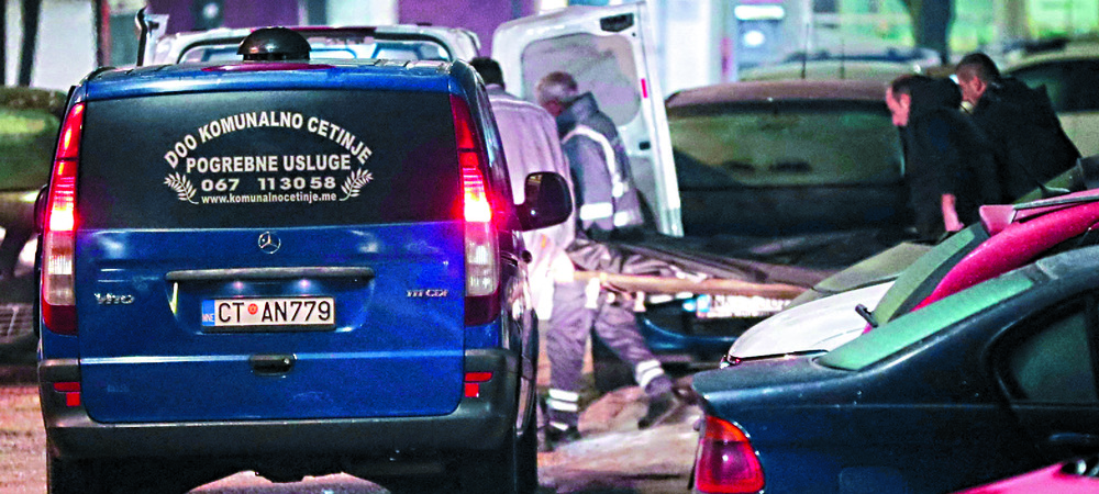 A body is taken away from the restaurant in Cetinje. REUTERS A body is taken away from the restaurant in Cetinje. REUTERS