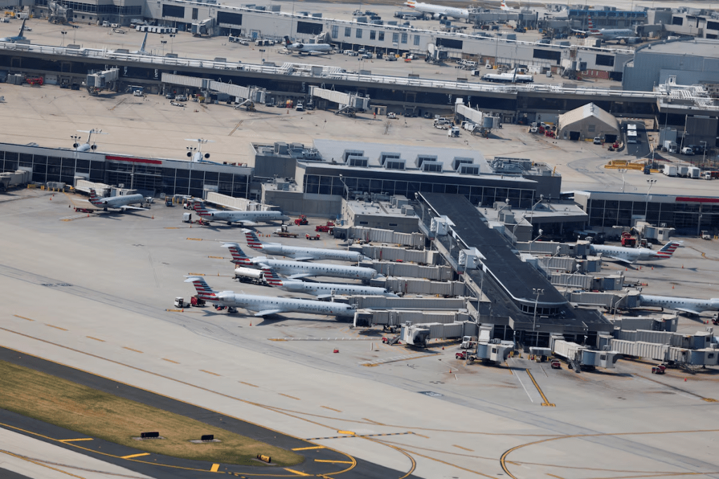 A general view of Philadelphia International Airport in Philadelphia, Pennsylvania, U.S., June 17, 2023. REUTERS/Tom Brenner 