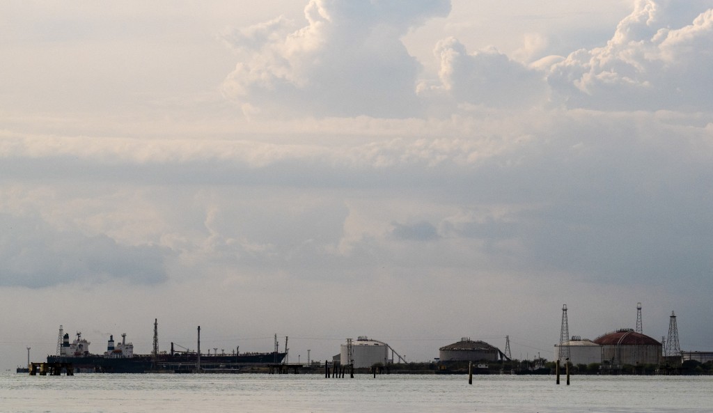 Oil tankers are pictured in Cabimas, south of Lake Maracaibo, Zulia State, Venezuela, on January 31, 2026. (AFP)