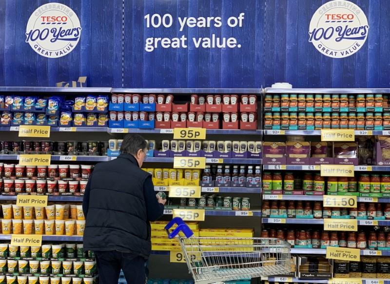 A Tesco Extra superstore near Manchester, Britain, January 8, 2020. A Tesco Extra superstore near Manchester, Britain, January 8, 2020.