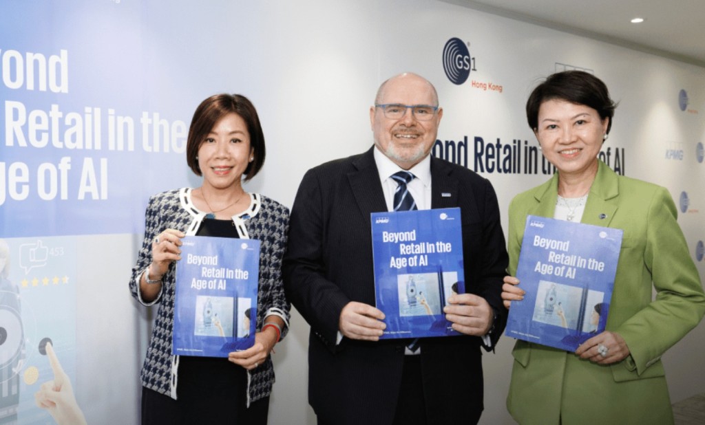 From left: Alice Yip, head of consumer & retail for KPMG Hong Kong; Anson Bailey, Head of Consumer & Retail, Asia Pacific at KPMG, and Anna Lin, chief executive of GS1 Hong Kong.