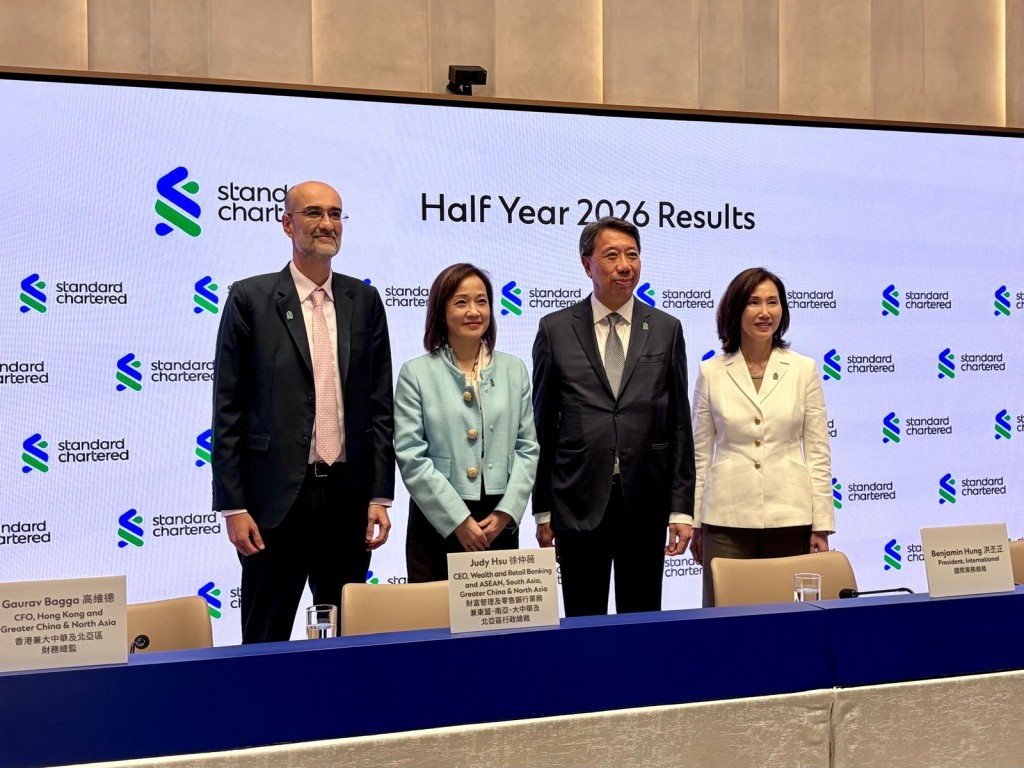 From left: Gaurav Bagga, CFO, Hong Kong and Greater China & North Asia; Judy Hsu; Benjamin Hung; Mary Huen Wai-yi, CEO, Hong Kong and Greater China & North Asia