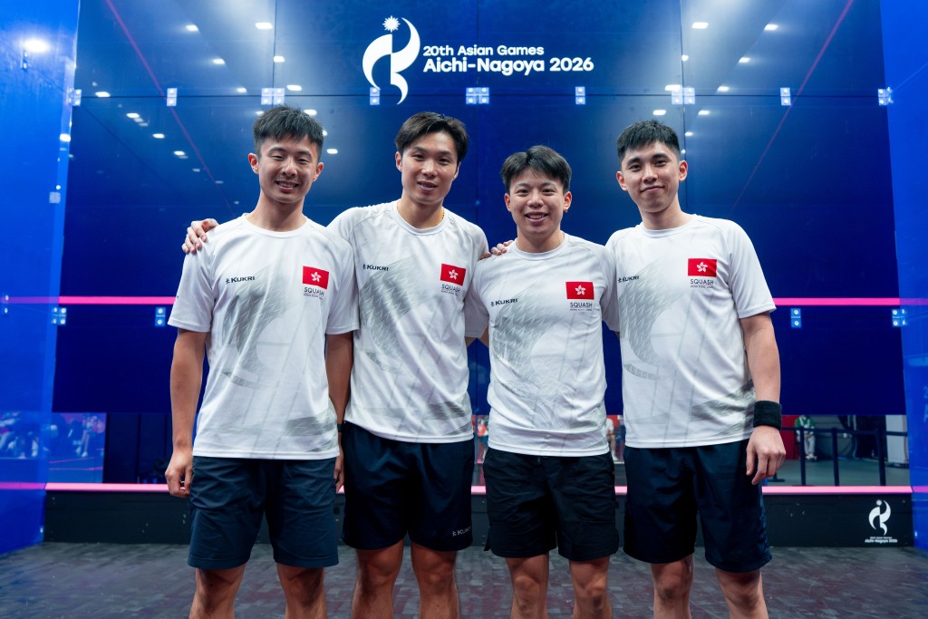 (From left) Lai Cheuk-nam, Alex Lau Tsz-kwan, Henry Leung Chi-hin and Tang Ming-hong