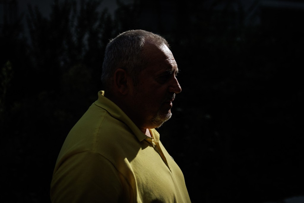 Photo by SIMON WOHLFAHRT / AFP Russian anti-war politician Boris Nadezhdin poses during a photo session in the suburbs of Paris on August 13, 2026.