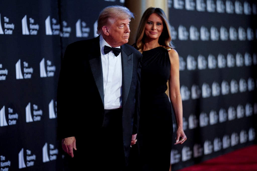 U.S. President Donald Trump and First Lady Melania Trump attend "Les Miserables" opening night at the Kennedy Center in Washington, D.C., U.S., June 11, 2025. (Reuters)