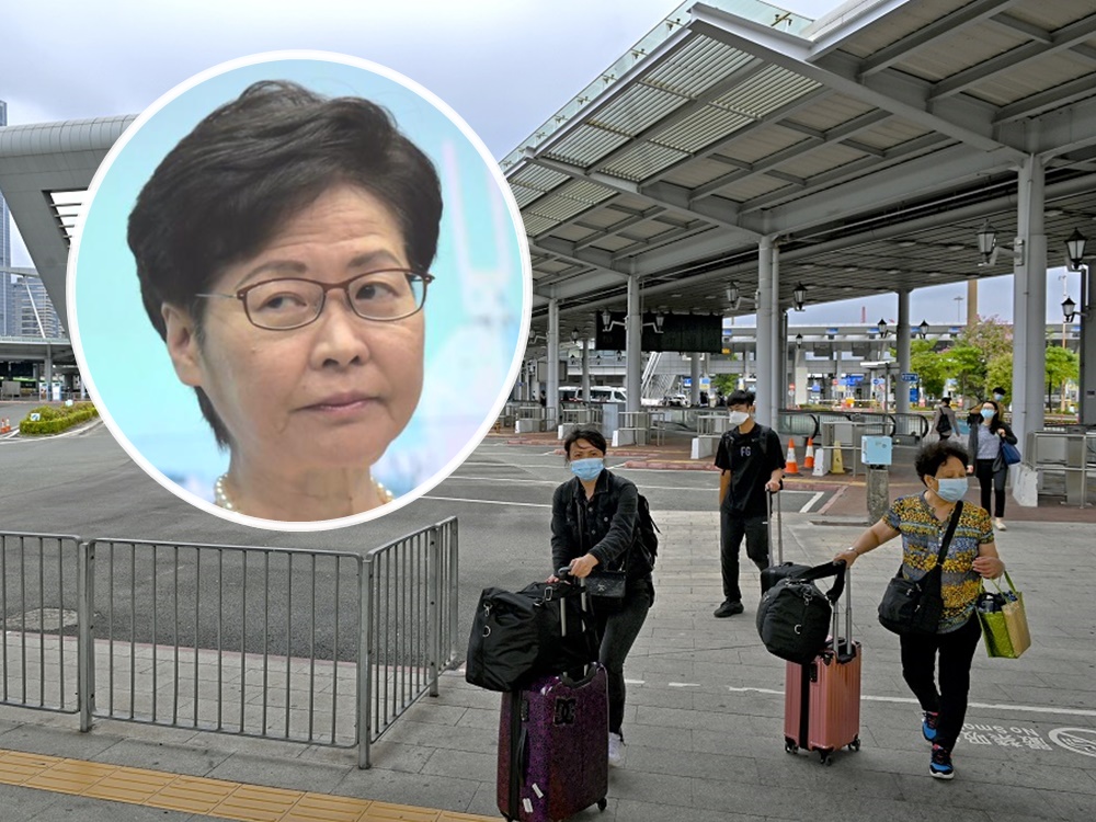 Hong Kong cannot adopt “living with Covid-19” strategy: Carrie Lam. file photo. Hong Kong cannot adopt “living with Covid-19” strategy: Carrie Lam. file photo.