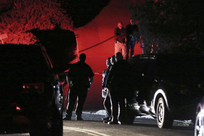Contra Costa County Sheriff deputies investigate a multiple shooting on Halloween at an Airbnb rental home in Orinda, California on October 31, 2019. Contra Costa County Sheriff deputies investigate a multiple shooting on Halloween at an Airbnb rental home in Orinda, California on October 31, 2019.
