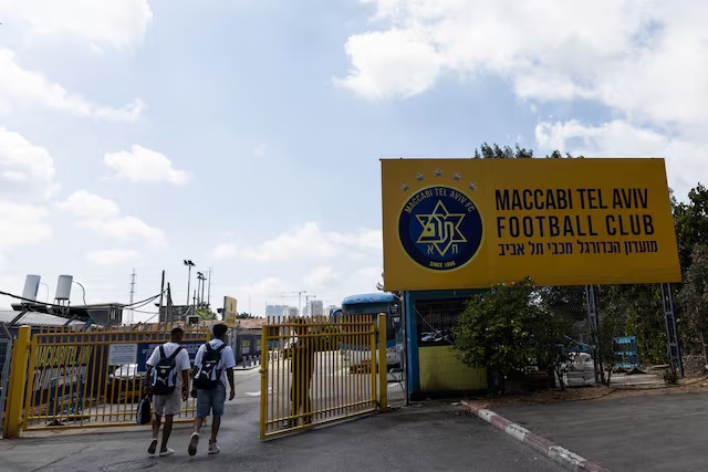 Soccer Football - Young players arrive to the training ground of Maccabi Tel Aviv football club in Tel Aviv, Israel September 30, 2025. REUTERS/Nir Elias
