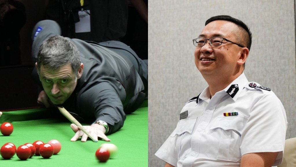 Ronnie O'Sullivan (L) Benson Kwok Joon-fung (R)