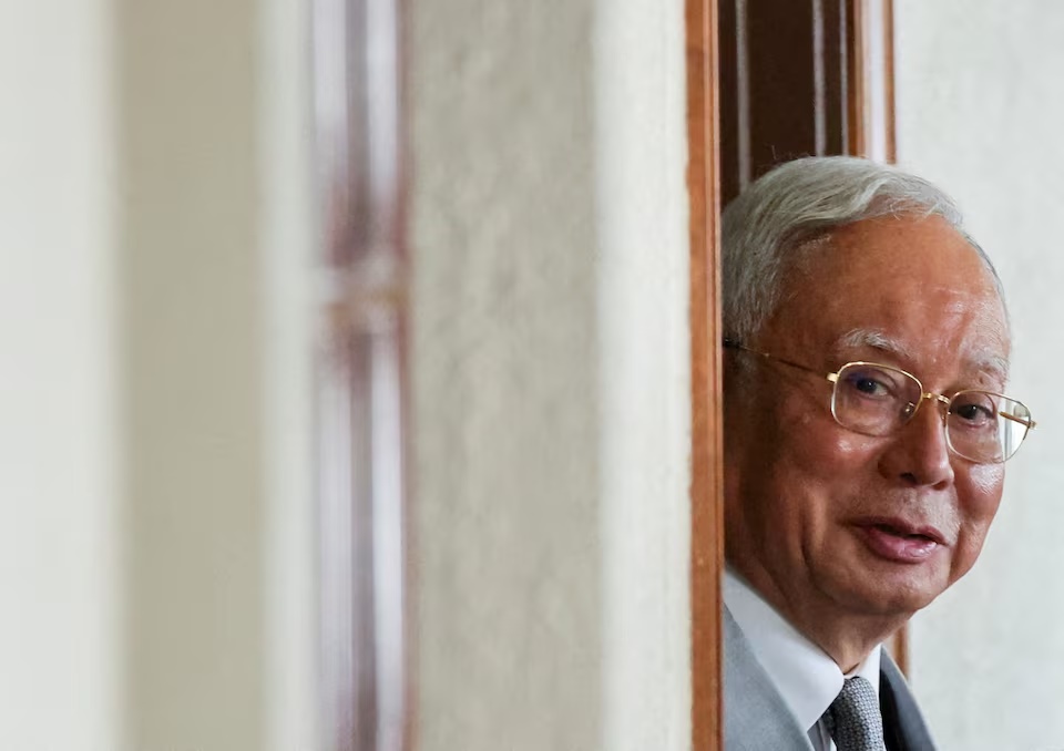 Malaysia's former Prime Minister Najib Razak, jailed for corruption in the multibillion-dollar 1MDB scandal, attends the verdict of his house arrest bid at Kuala Lumpur Courts Complex in Kuala Lumpur, Malaysia December 22, 2025. REUTERS/ Hasnoor Hussain/File Photo