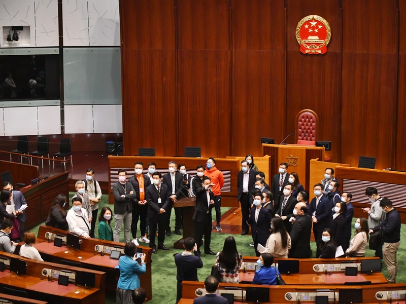 Lawmakers-elect visit the Legislative Council Complex on Thursday. Lawmakers-elect visit the Legislative Council Complex on Thursday.