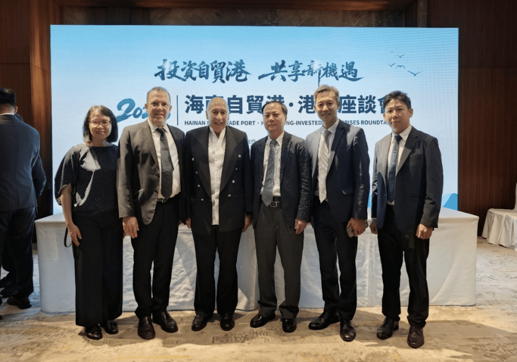 Lan Kwai Fong Group's chairman Allan Zeman (third from the left). LKF