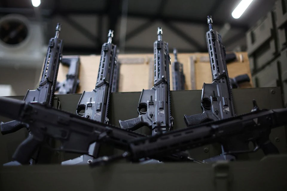 GROT C16 FB-M1, modular assault rifles system is seen at PGZ (Polska Grupa Zbrojna) arms factory Fabryka Broni Lucznikin. (Reuters)