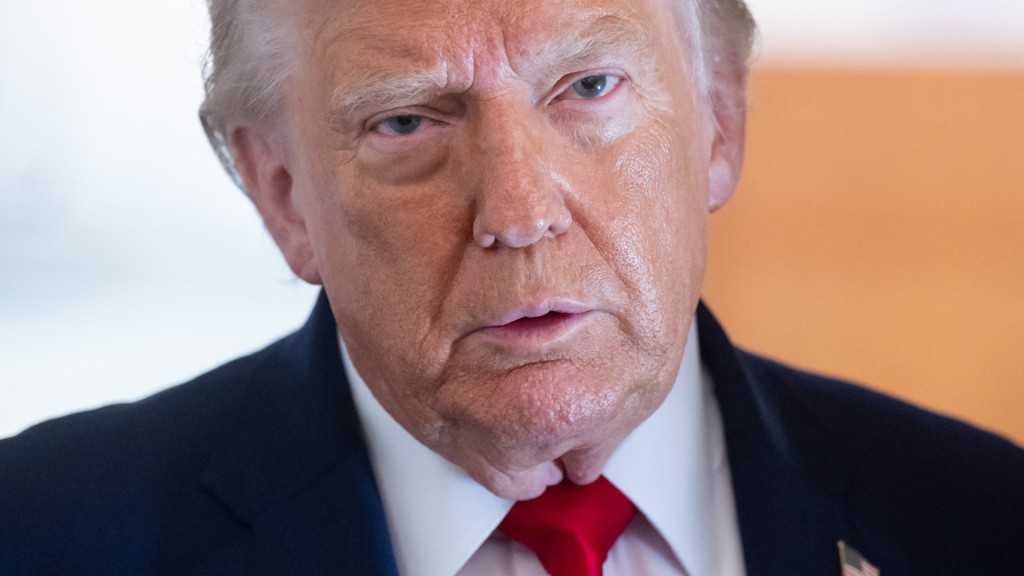 US President Donald Trump speaks with the press aboard Air Force One as he flies from Joint Base Andrews in Maryland to Eau Claire, Wisconsin, June 5, 2026. (AFP)