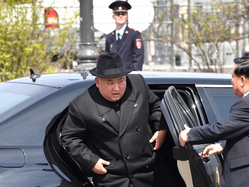 North Korean leader Kim Jong Un exits his car during a trip to Russia. File photo: AFP North Korean leader Kim Jong Un exits his car during a trip to Russia. File photo: AFP
