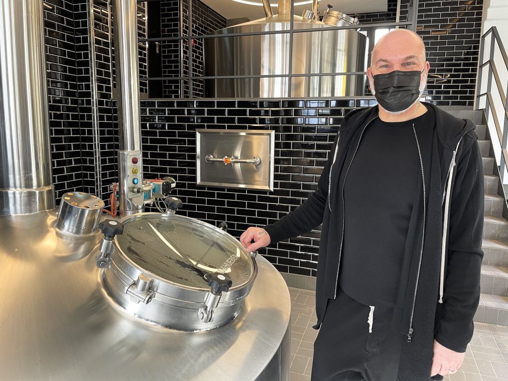 Brewer Peter Koenig poses for a photo in the historic Fuechschen brewery in Duesseldorf, Germany, Tuesday, March 23, 2021, with about 6,000 litres of its renowned copper-colored 'Altbier' unsold and nearing its expiry date. The brewery now works with craft bakers who use the beer to make bread, with about twelve bakeries producing the grain bread and are giving the additional bonus of a bottle of Fuechschen's Altbier free of charge with every loaf. Brewer Peter Koenig poses for a photo in the historic Fuechschen brewery in Duesseldorf, Germany, Tuesday, March 23, 2021, with about 6,000 litres of its renowned copper-colored 'Altbier' unsold and nearing its expiry date. The brewery now works with craft bakers who use the beer to make bread, with about twelve bakeries producing the grain bread and are giving the additional bonus of a bottle of Fuechschen's Altbier free of charge with every loaf.
