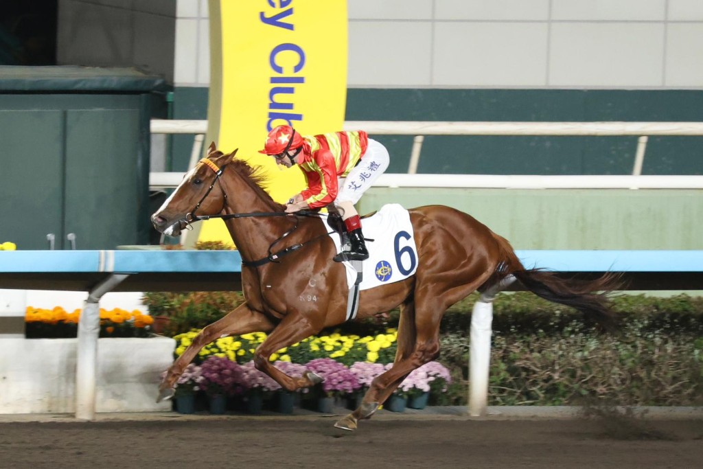 New Forest notches an impressive win against a small but quality field at Sha Tin on Wednesday. Singtao