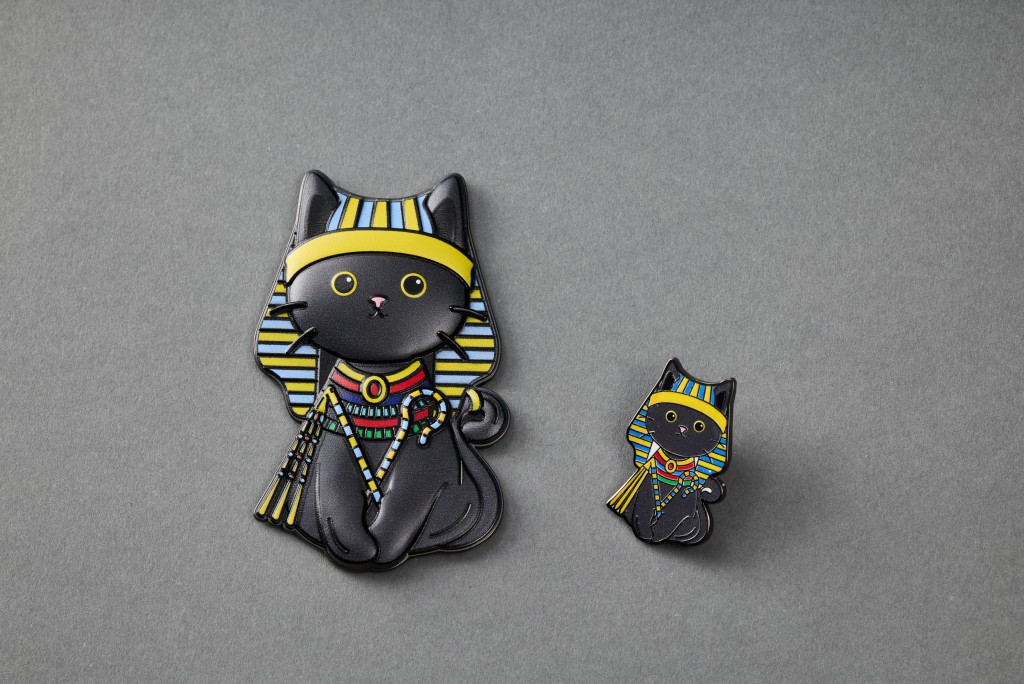 (Fom Left) Enamel Magnet(HK$98), Pharaoh Cat Enamel Pin(HK$68)