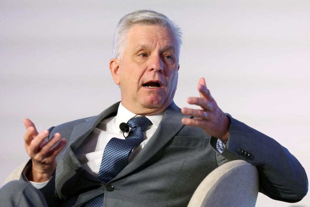 Federal Reserve Governor Christopher Waller speaks during The Clearing House Annual Conference in New York City, U.S. November 12, 2024. REUTERS/Brendan McDermid/File Photo