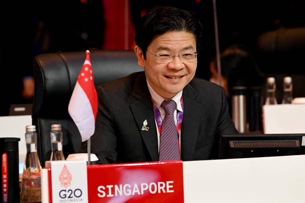 Singapore's Minister of Finance and Deputy Prime Minister Lawrence Wong attends the G20 Finance Ministers Meeting in Nusa Dua, Bali, Indonesia July 16, 2022. Sonny Tumbelaka/Pool via REUTERS/File Photo Singapore's Minister of Finance and Deputy Prime Minister Lawrence Wong attends the G20 Finance Ministers Meeting in Nusa Dua, Bali, Indonesia July 16, 2022. Sonny Tumbelaka/Pool via REUTERS/File Photo