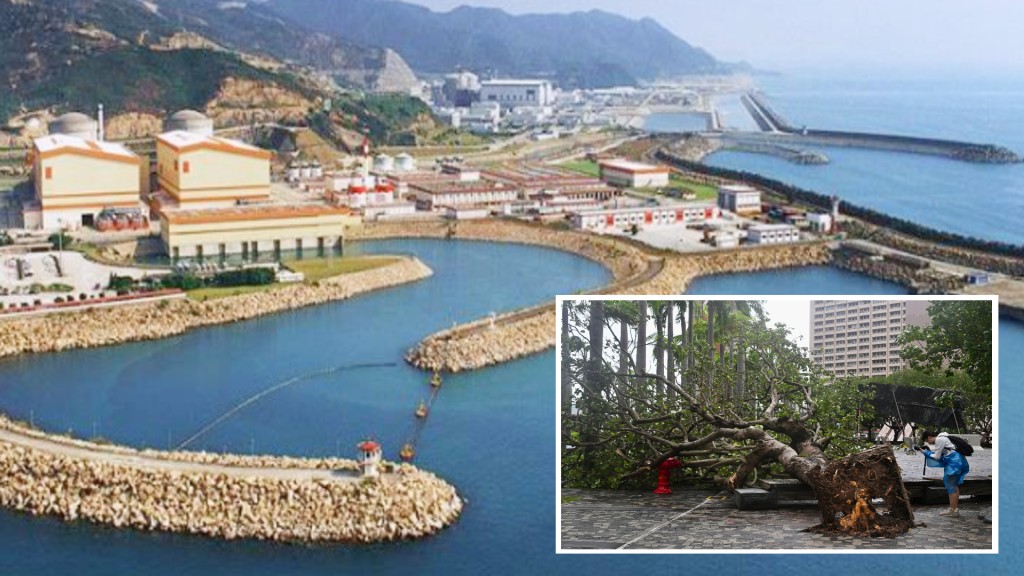 The Daya Bay Nuclear Power Station in Shenzhen, in which CLP has a 25 percent stake, provides 80 percent of its output to Hong Kong. (CLP); Wipha was less destructive than some previous typhoons. (Sing Tao)