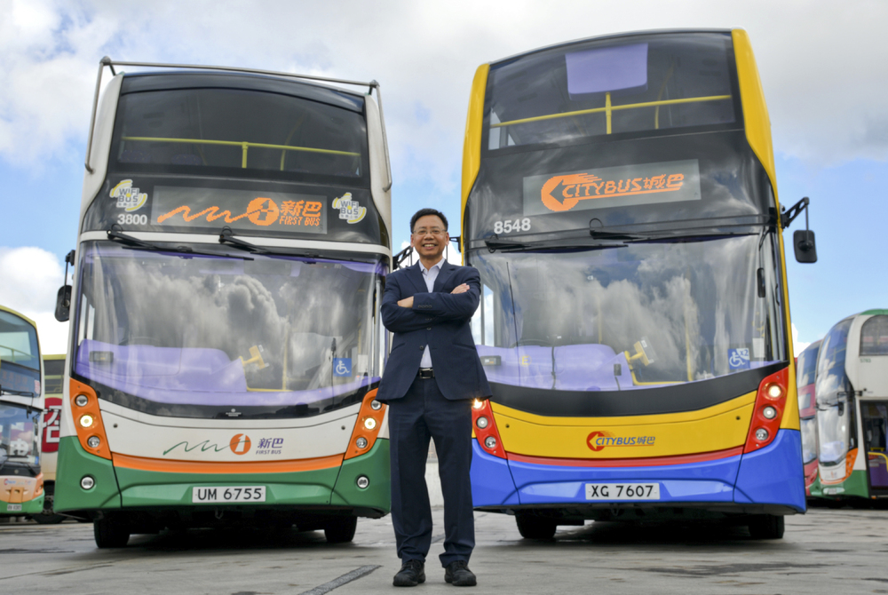 NWFB and Citybus vice chairman William Chung promoting Bravo Transport last year. SING TAO NWFB and Citybus vice chairman William Chung promoting Bravo Transport last year. SING TAO