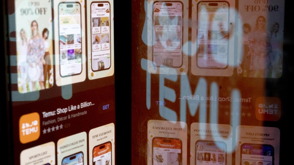 Chinese shopping app Temu has on average around 75 million monthly active users in the EU © Stefani Reynolds / AFP/File Chinese shopping app Temu has on average around 75 million monthly active users in the EU © Stefani Reynolds / AFP/File