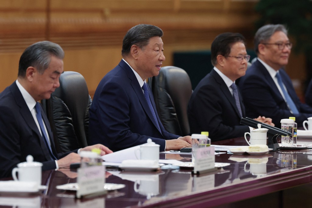 Chinese President Xi Jinping speaks at a bilateral meeting with Portuguese Prime Minister Luis Montenegro (not pictured) in The Great Hall of the People on September 09, 2025 in Beijing, China. (Reuters)