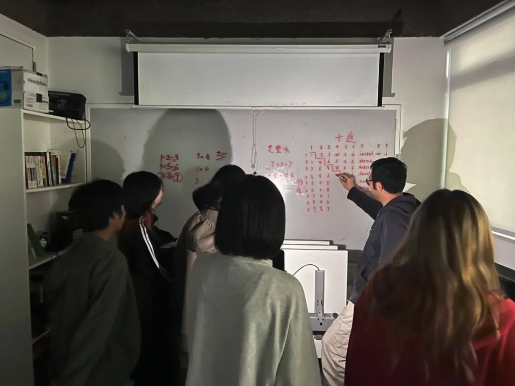 HK ICC Lee Shau Kee School of Creativity posted on social media that it experienced its "first major blackout since the school's establishment," with teachers having to conduct lessons in the dark. FB/HKICC Lee Shau Kee School of Creativity