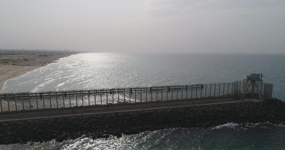 The undated photo shows a portion of the high-tech barrier around the Gaza Strip. (Xinhua) 