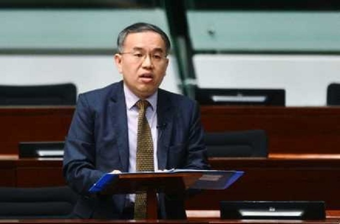 Secretary for Financial Services and the Treasury Christopher Hui. SING TAO