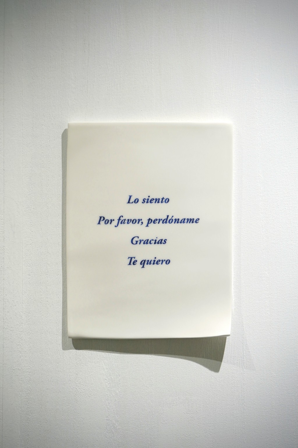 The Poems Never Sent — porcelain works shaped like folded pages, carrying unsent words of apology, forgiveness, gratitude, and love.
