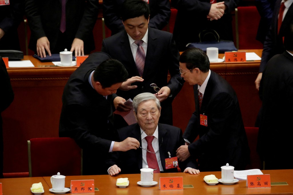 Zhu leaves after the opening of the 19th National Congress of the Communist Party of China at the Great Hall of the People in Beijing, China October 18, 2017. (Reuterzs