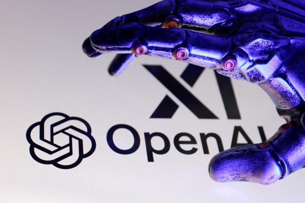 Open AI and xAI logos are seen in this illustration taken on September 12, 2025. REUTERS