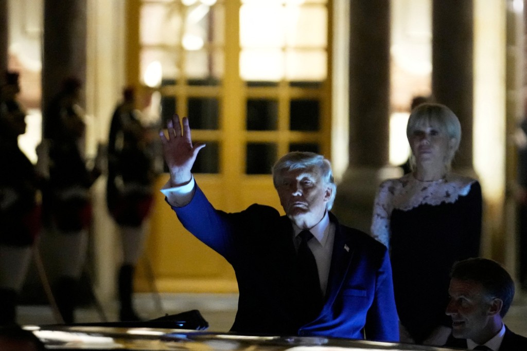 U.S. President Donald Trump departs after the dinner at the Palace of Versailles, early Thursday, June 18, 2026, in Versailles, France. REUTERS