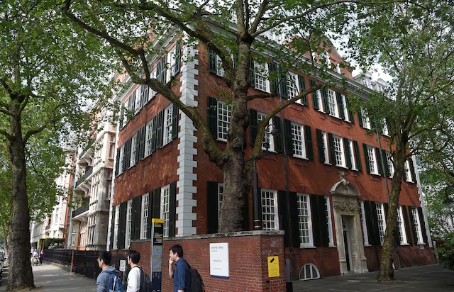 Students at a university campus in London, Britain. (Reuters/File)