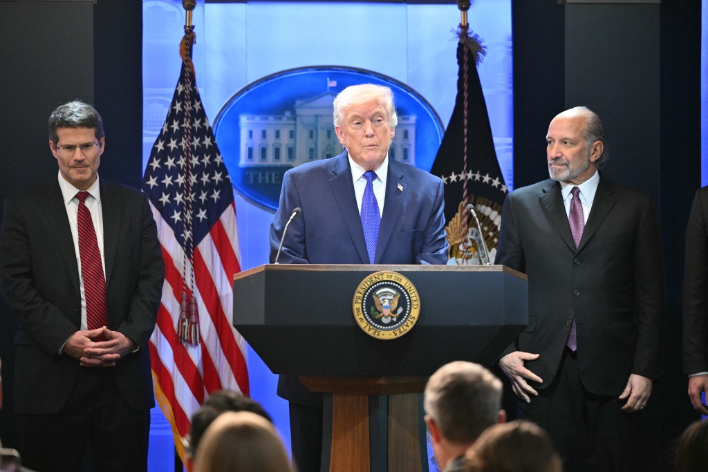 Photo by MANDEL NGAN / AFP. US President Donald Trump speaks during a press conference in the Brady Press Briefing Room of the White House in Washington, DC, on February 20, 2026.