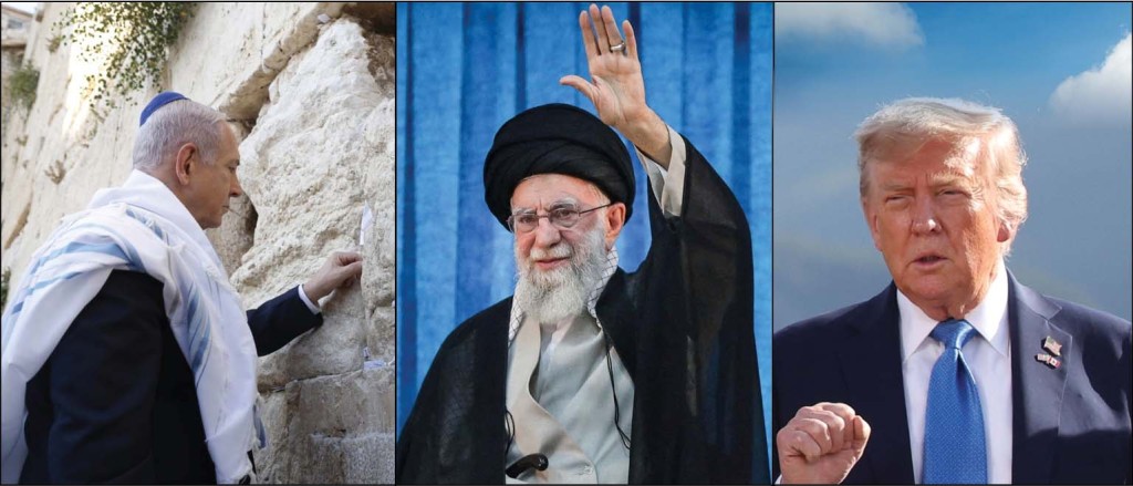 Benjamin Netanyahu placed a note in the Western Wall ahead of the attacks which Ali Khamenei termed ‘satanic,’ while Donald Trump has vacillated between hawk and dove. REUTERS