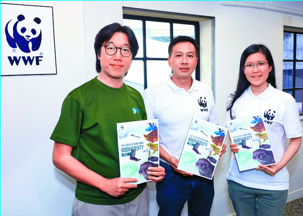 The report underscores the urgent need for collective action to protect at-risk species and habitats, says Bosco Chan, center. The report underscores the urgent need for collective action to protect at-risk species and habitats, says Bosco Chan, center.