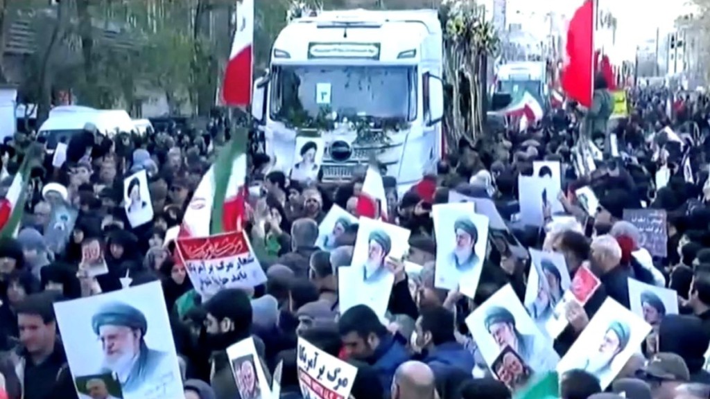 Funeral of the security forces who were killed in the protests that erupted in Tehran. Reuters