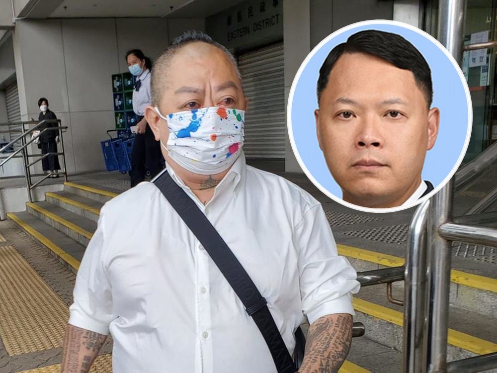 Defendant Wu Ping-hung (in white shirt) and former national security director Frederic Choi Chin-pang. Defendant Wu Ping-hung (in white shirt) and former national security director Frederic Choi Chin-pang.