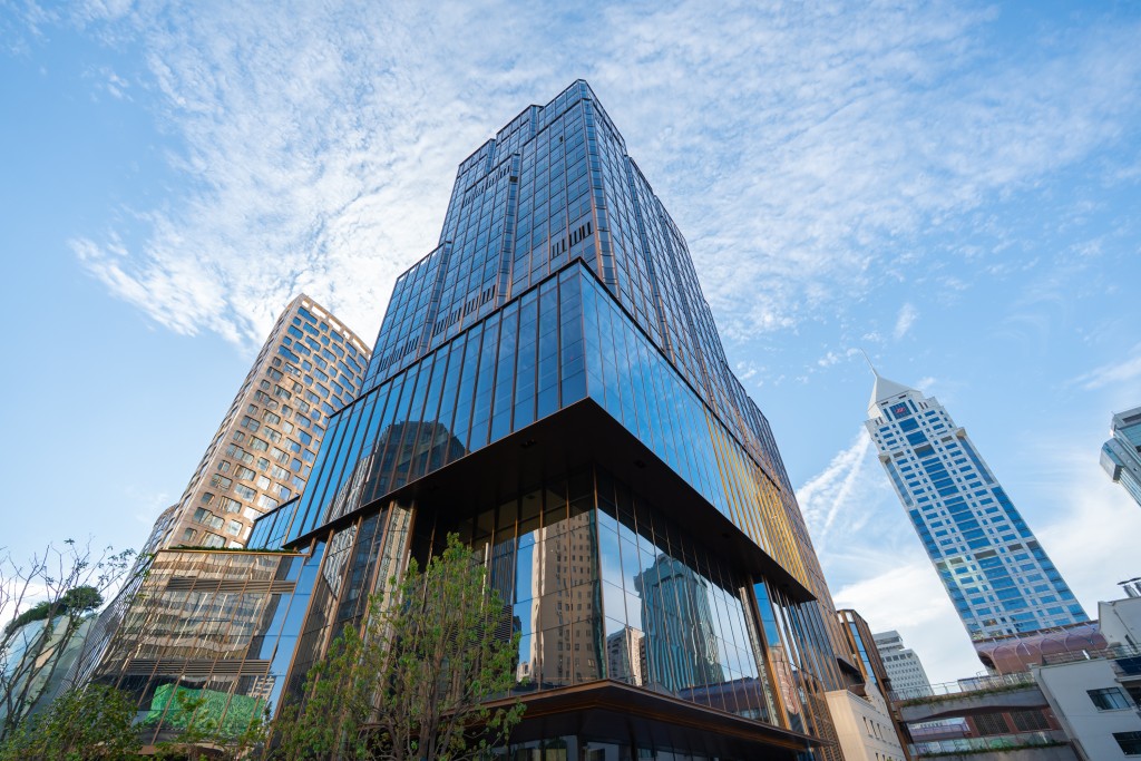The office tower of K11 ELYSEA in Shanghai. NWD