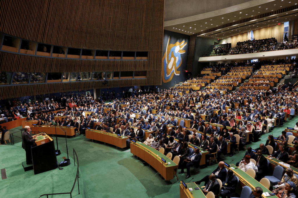 United Nations Secretary-General Antonio Guterres addresses the 81st United Nations General Assembly at UN headquarters in New York City, US, September 22, 2026. REUTERS/BRENDAN MCDERMID/File Photo 