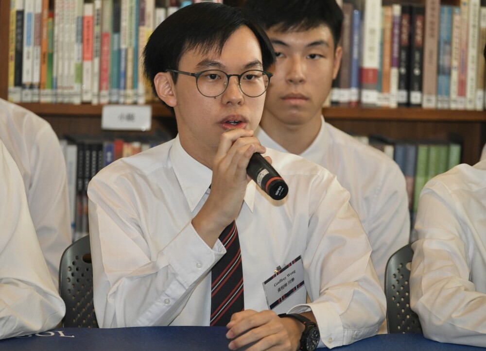 Geoffrey Wong from Diocesan Boys’ School. 