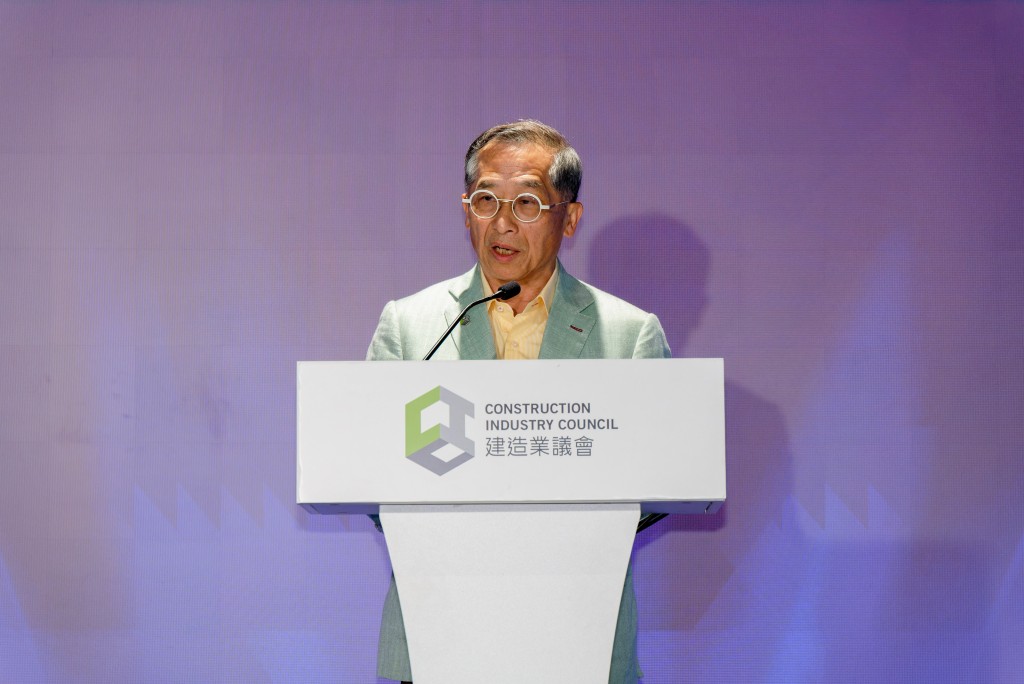 Ir Prof. Thomas Ho, Chairman of CIC, highlighted the growing significance of modular construction during the ceremony. Ir Prof. Thomas Ho, Chairman of CIC, highlighted the growing significance of modular construction during the ceremony.