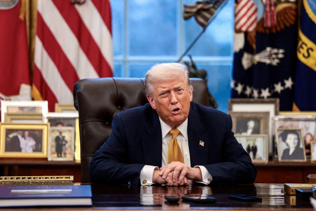 U.S. President Donald Trump is interviewed by Reuters White House correspondent Steve Holland (not pictured) during an exclusive interview in the Oval Office in the White House in Washington, D.C., U.S., January 14, 2026. (Reuters)