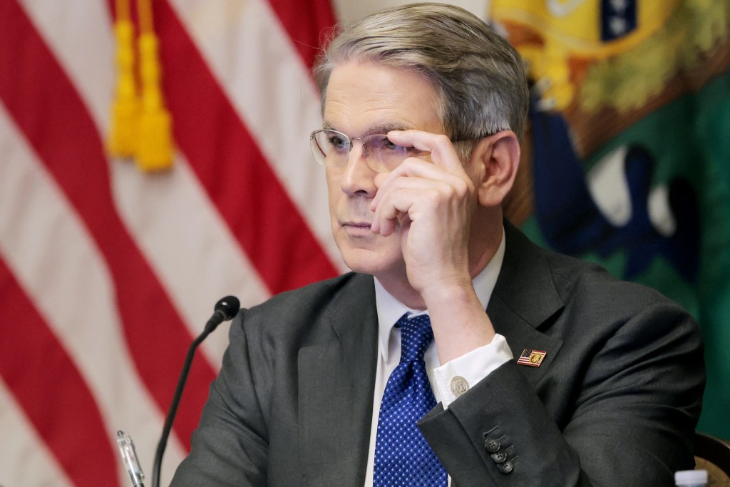 U.S. Secretary of the Treasury Scott Bessent listens during a roundtable meeting at the U.S. Treasury Department on May 29, 2025 in Washington, DC. AFP