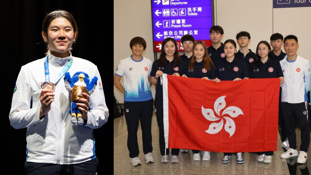 Summer Sit Fay (left) HK's women's table tennis team (right)