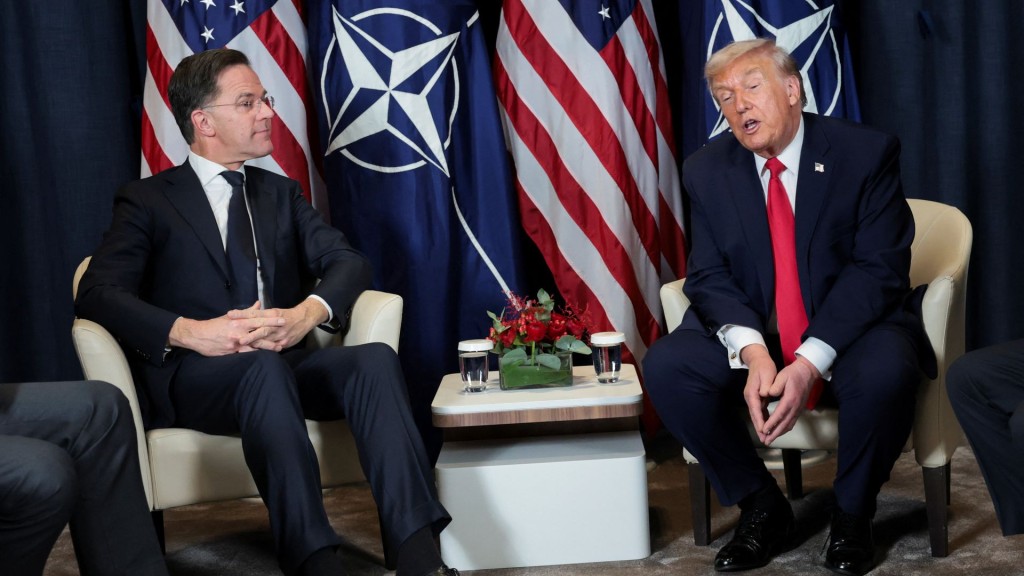 U.S. President Trump holds a bilateral meeting with NATO Secretary General Mark Rutte. Reuters